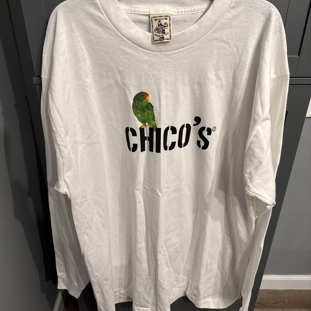 Women's Chicos White Long Sleeve T Shirt XL